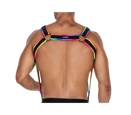 H4RNESS05 Arnés de Pecho Neon MultiColor Talla Única