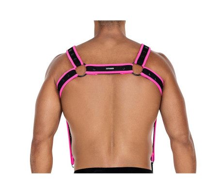 H4RNESS05 Arnés de Pecho Neon Rosa Talla Única