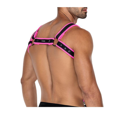 H4RNESS05 Arnés de Pecho Neon Rosa Talla Única
