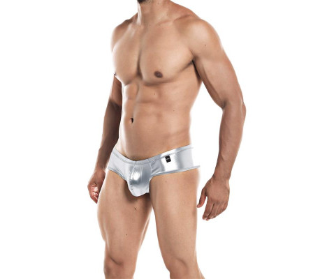 Cheeky Brief Provocative Pleatedo Skai