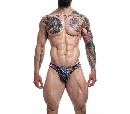 Slip Bikini de Corte Bajo Provocative Tattoo