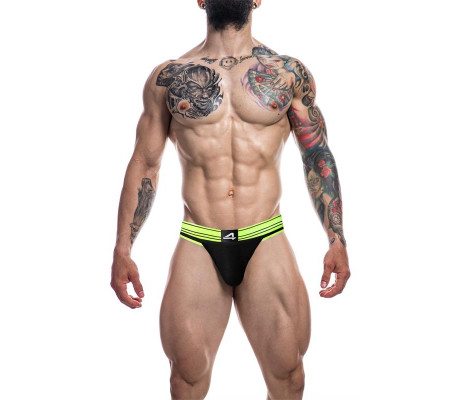 C4M15 Suspensorio Estilo Rugby Neon Lime