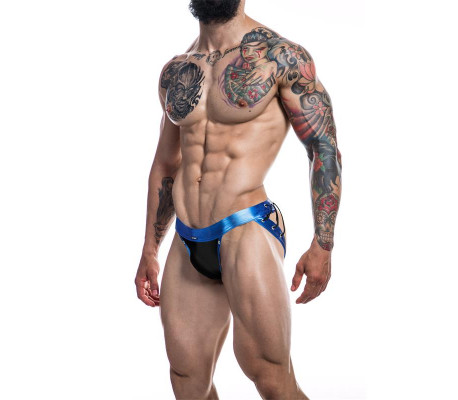 C4M14 Suspensorio Desire Leatherette Azul