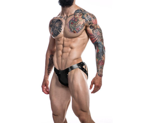 C4M14 Suspendorio Desire Leatherette Negro