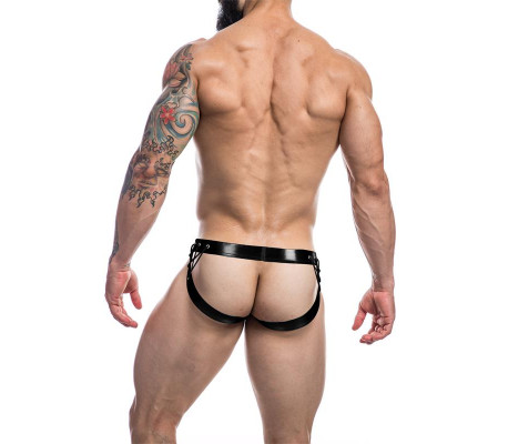 C4M14 Suspendorio Desire Leatherette Negro