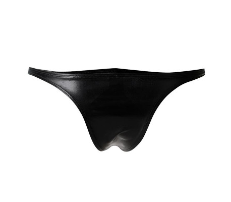 C4M11 Calzoncillo Estilo Brazilian Leatherette Negro