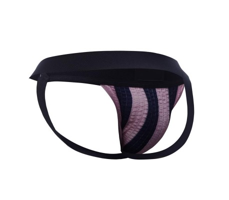 Stripe-Pink Suspensorio Rosa y Negro