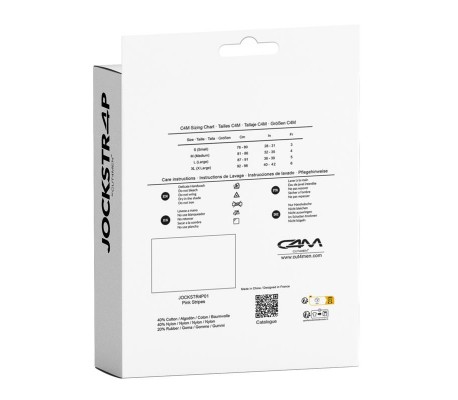 Stripe-Pink Suspensorio Rosa y Negro