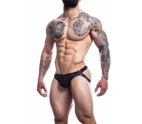 L4CE04 Slip Estilo Suspensorio con Encaje