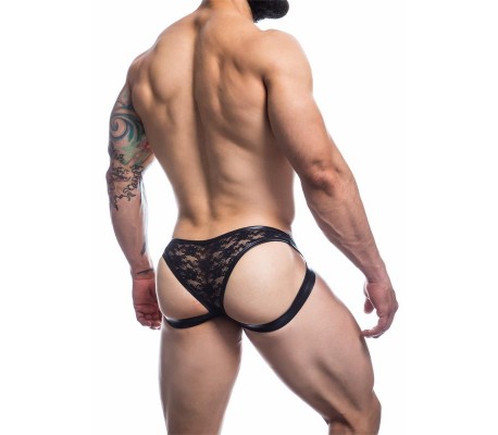 L4CE04 Slip Estilo Suspensorio con Encaje