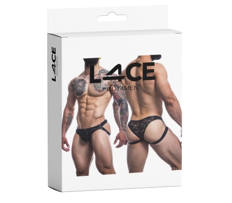 L4CE04 Slip Estilo Suspensorio con Encaje
