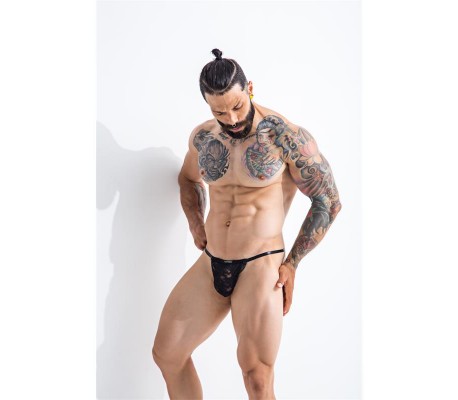 L4CE02 Tanga con Encaje