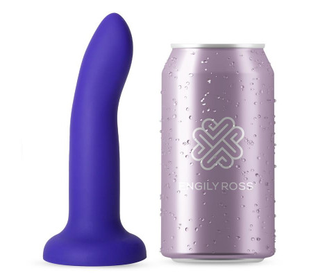 Dildo que Cambia de Color Púrpura a Rosa Talla S 14 cm