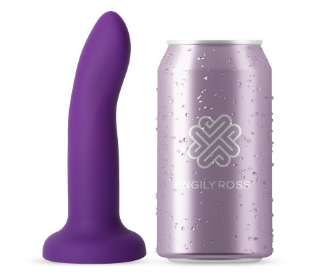 Dildo que Cambia de Color Púrpura a Rosa Talla S 14 cm