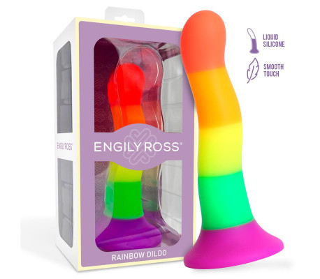 Dildo Color Arcoiris 18 cm
