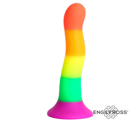 Dildo Color Arcoiris 18 cm