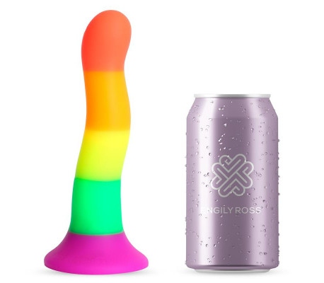 Dildo Color Arcoiris 18 cm