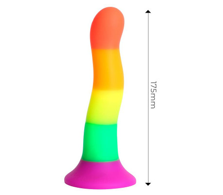 Dildo Color Arcoiris 18 cm