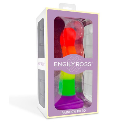 Dildo Color Arcoiris 18 cm