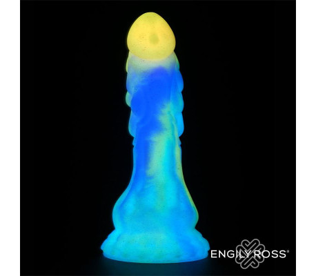 Dildo Dragón Brilla en la Oscuridad 18 cm