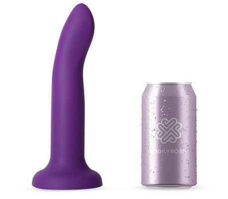 Dildo que Cambia de Color Púpura a Rosa Talla L 21 cm