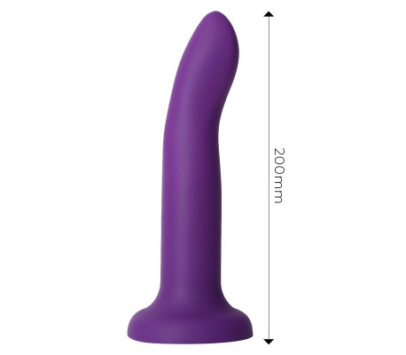 Dildo que Cambia de Color Púpura a Rosa Talla L 21 cm