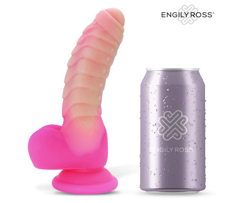 Scalidor Dildo Unicorn Brilla en la Oscuridad Silicona Líquida 18 cm