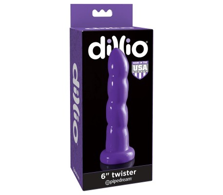 Dildo Twister 15,2 cm Púrpura