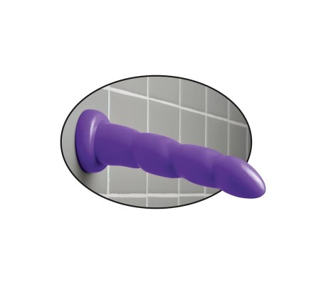 Dildo Twister 15,2 cm Púrpura