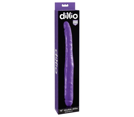 Dildo Doble 40,6 cm Púrpura