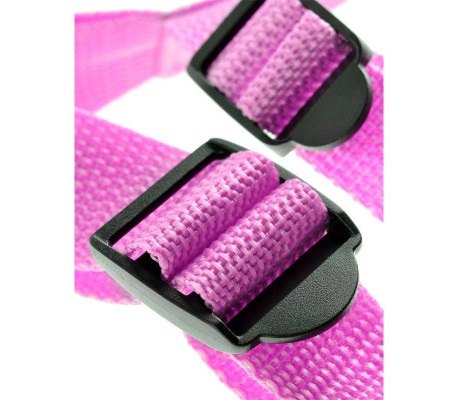 Arnés con Tirantes y Dildo 19 cm-7 Rosa