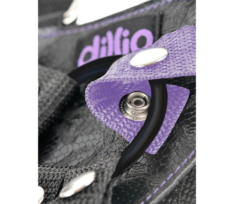 Dillio Arnés con Dildo de 19 cm Color Púrpura