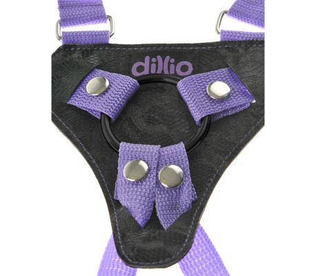 Dillio Arnés con Dildo de 19 cm Color Púrpura