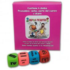 Juego 4 Dados Fluorescentes