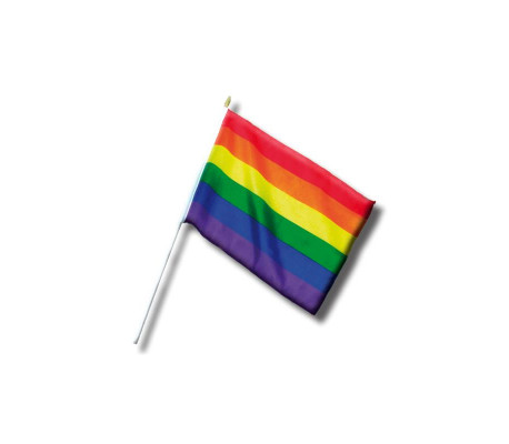 Banderin Pequeño con Bandera LGBT+ 30 cm