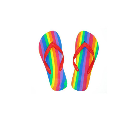Chanclas con Bandera LGBT+ Talla 42-43