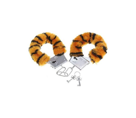 Esposas para Muñecas Forradas de Peluche Tigre