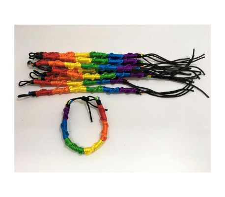 Pulsera/Trenza con Bandera LGBT+