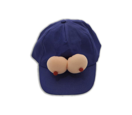 Gorra Azul con Tetas
