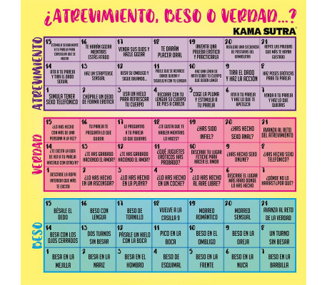 Juego de Atrevimiento, Beso y Verdad