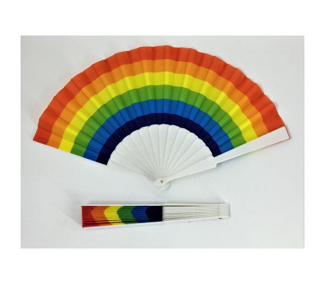 Abanico Plástico Bandera LGBT+