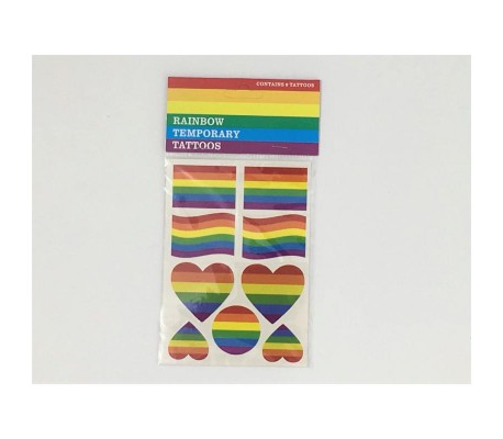 Hoja Tatuajes Temporales Bandera LGBT+