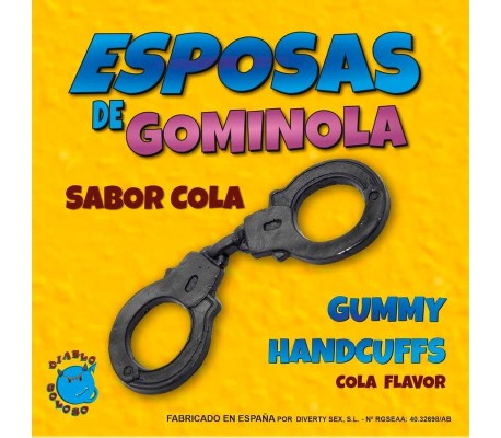 Esposas Negras de Gominola Sabor Cola