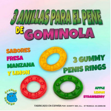 Set 3 Anillos Gominola