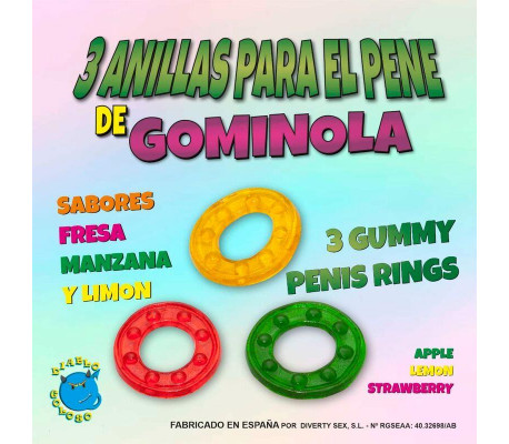 Set 3 Anillos Gominola