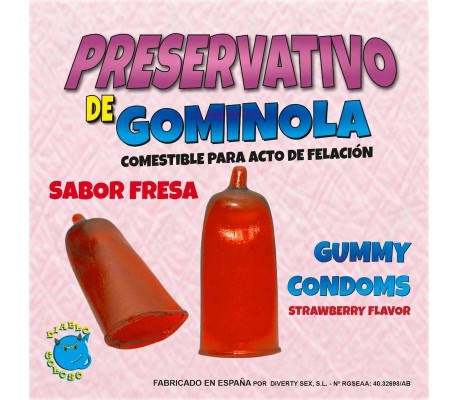 Preservativo de Gominola Sabor Fresa