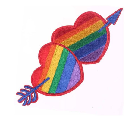 Parche de Corazon Colores Bandera LGBT+
