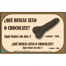 Chocolatina Chocolate Puro Forma de Pene 200 gr