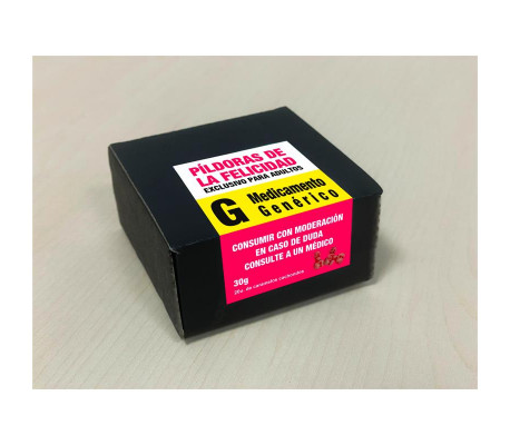 Caja Caramelos Píldora Felicidad  20 und 30 gr Cereza