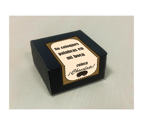 Caja de 8 Bombones Chocolate Puro Forma Pechos